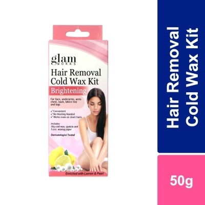 GLAMWORKS Hair Removal Cold Wax Lemon & Pearl 50g