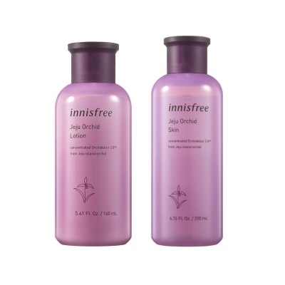 INNISFREE Jeju Orchid Lotion 160ml + Jeju Orchid Skin 200ml Bundle