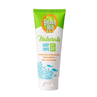 BEACH HUT Sunblock Natural Reef Safe SPF 50 100ml