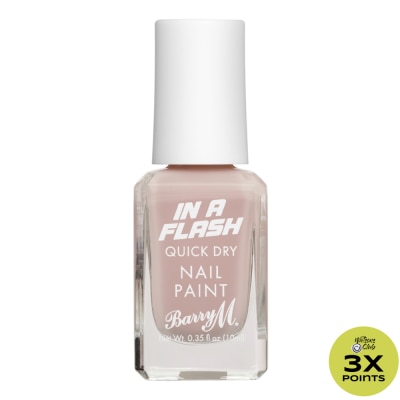BARRY M In A Flash Quick Dry Nail Paint Pink Pace 10ml
