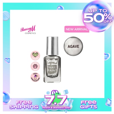 BARRY M Gelly Hi Shine Nail Paint Agave 10ml