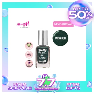 BARRY M Gelly Hi Shine Nail Paint Tarragon 10ml