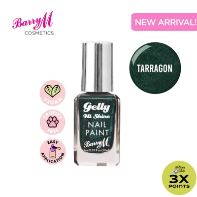 BARRY M Gelly Hi Shine Nail Paint Tarragon 10ml