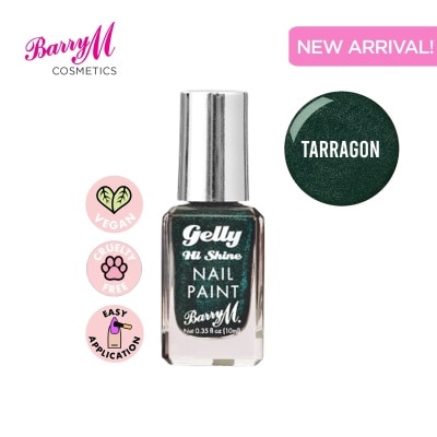 BARRY M Gelly Hi Shine Nail Paint Tarragon 10ml