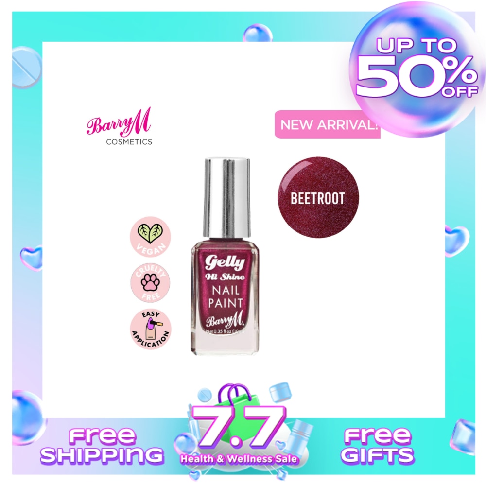 Gelly Hi Shine Nail Paint Beetroot 10ml