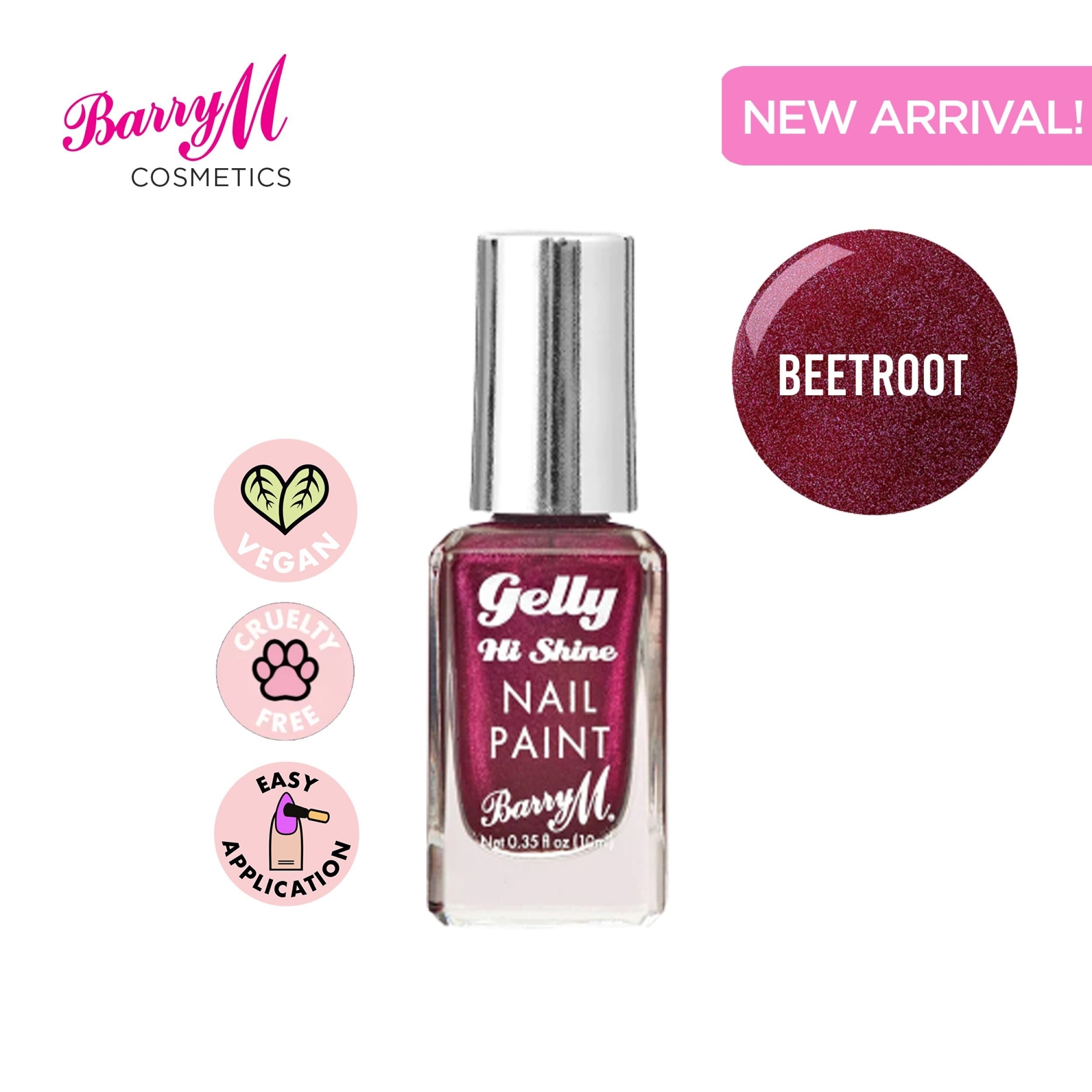 Gelly Hi Shine Nail Paint Beetroot 10ml
