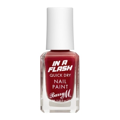 BARRY M In A Flash Quick Dry Nail PaintRed Race 10ml