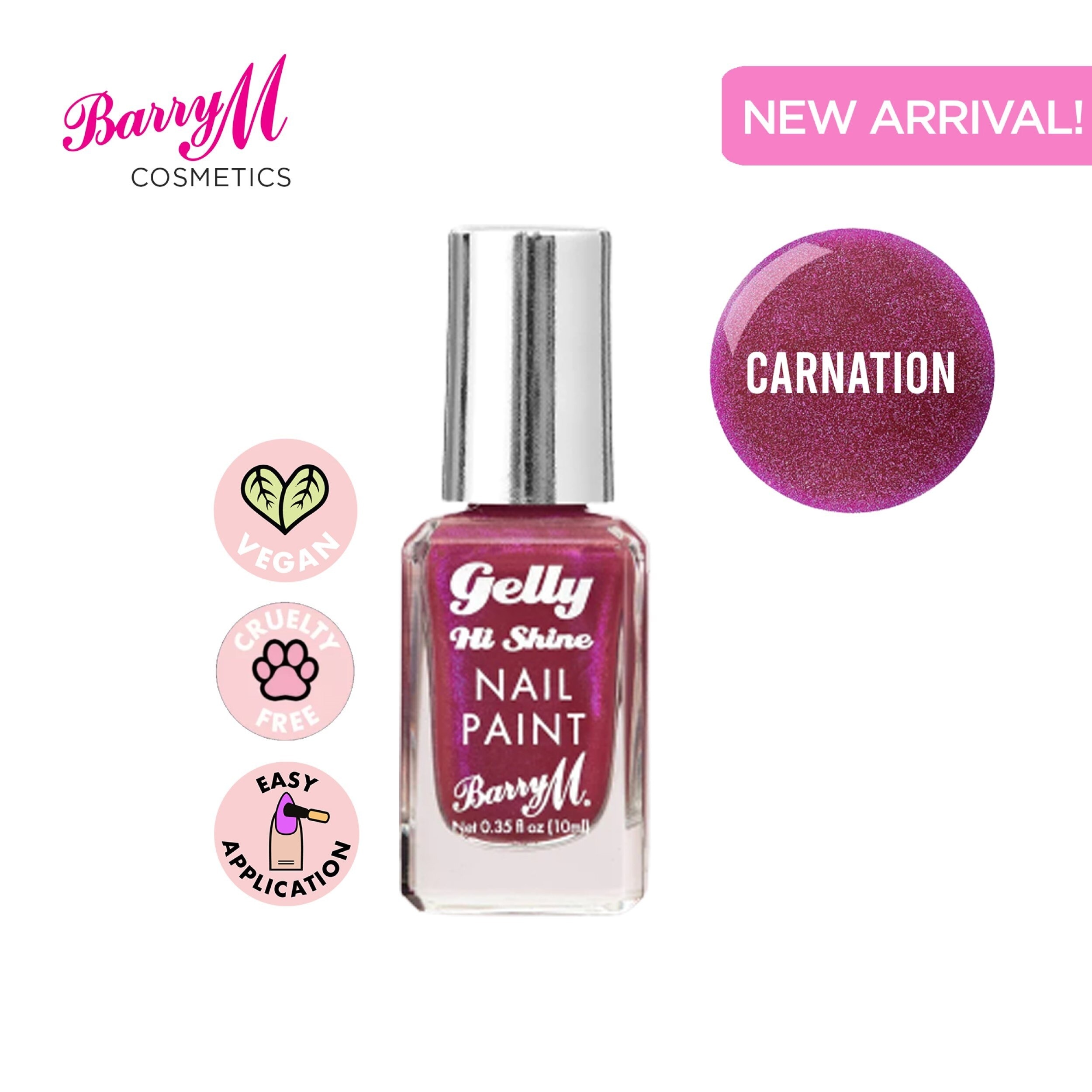 Gelly Hi Shine Nail Paint Carnation 10ml