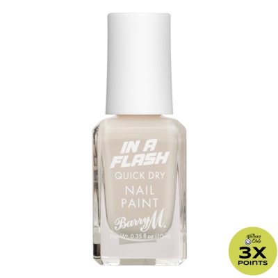 BARRY M In A Flash Quick Dry Nail Paint Chaotic Cream 10ml
