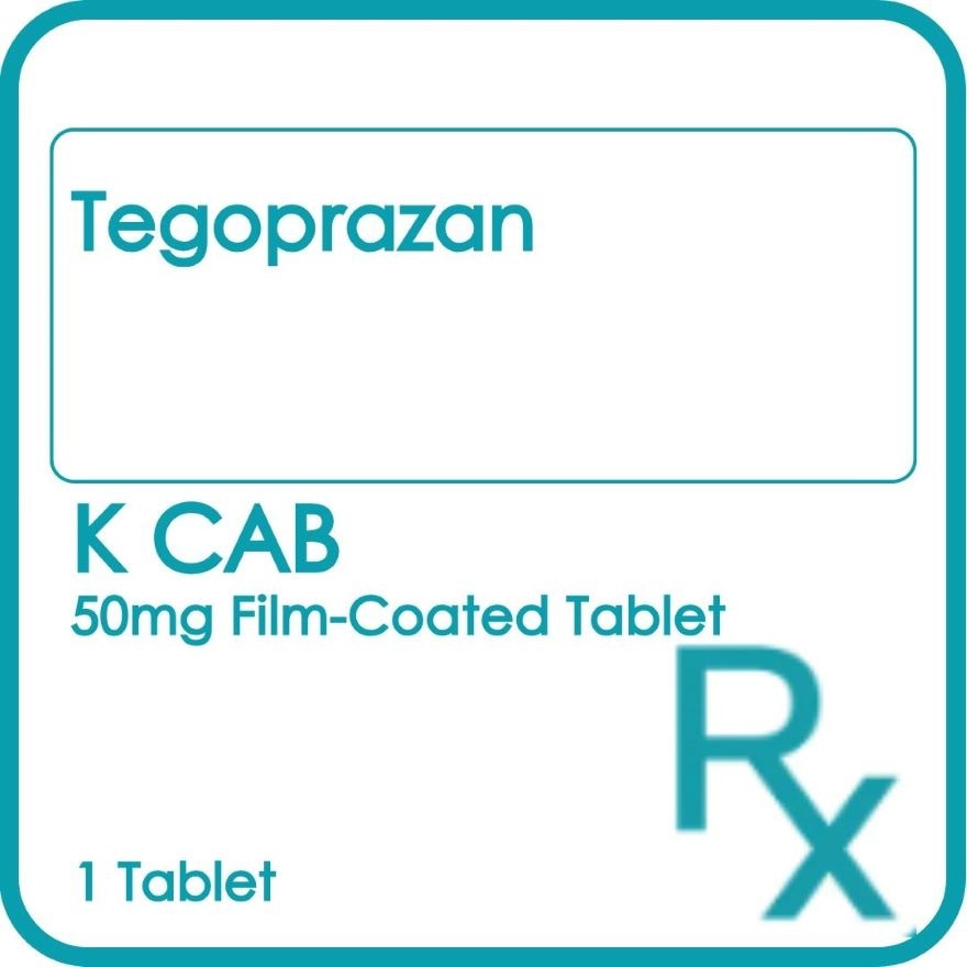 K-CAB Film Coated Tablet 50mg Sold Per Piece [PRESCRIPTION REQUIRED]