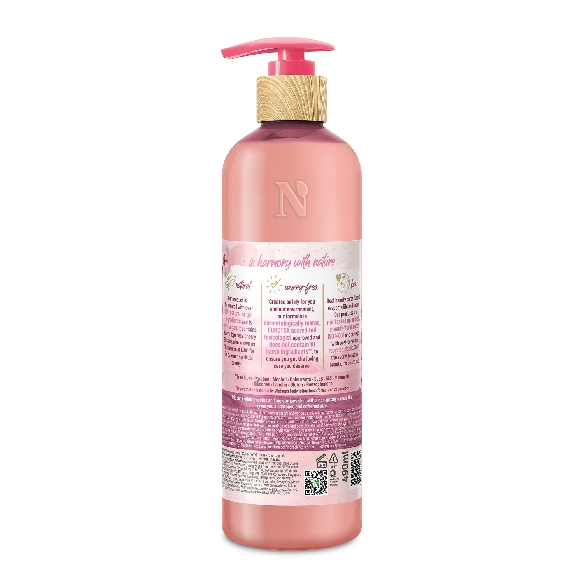 NATURALS WS Cherry Blossom body lotion 490ml