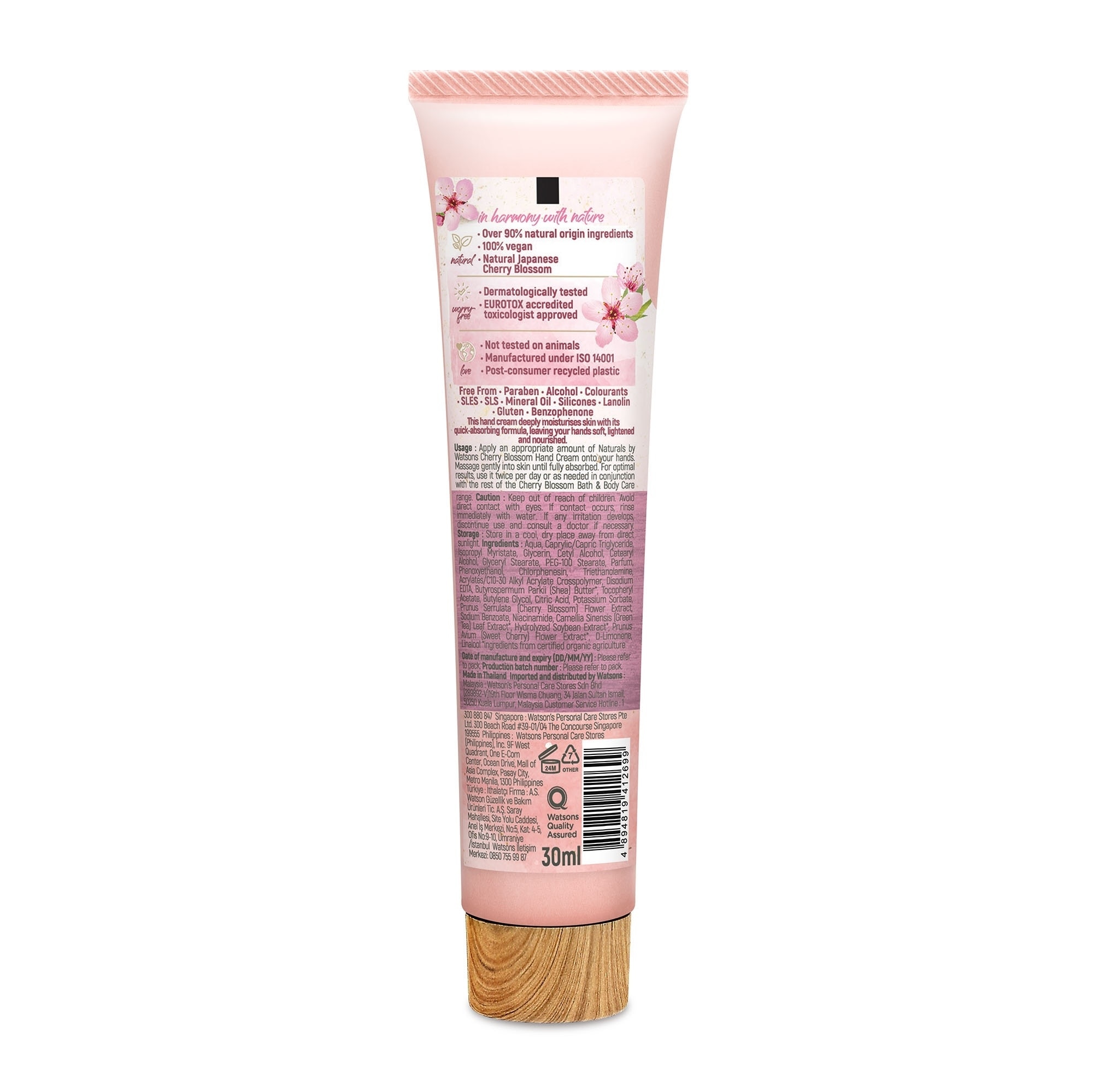 NATURALS WS Cherry Blossom hand cream 30ml