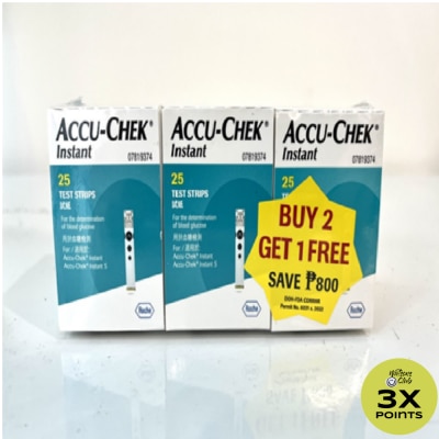 ACCUCHEK ACCUCHEK Instant Test Strips 25s 2 Plus 1