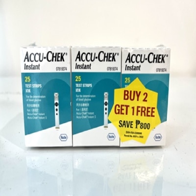 ACCUCHEK ACCUCHEK Instant Test Strips 25s 2 Plus 1