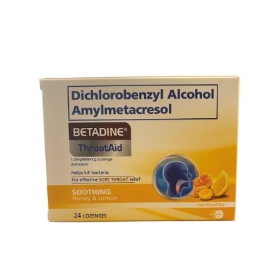 BETADINE BETADINE Throataid Honey & Lemon 24s