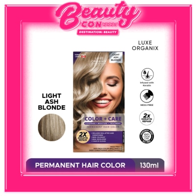 LUXE ORGANIX Keratin Hair Color + Care Light Ash Blonde 130ml