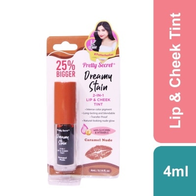 PRETTY SECRET PRETTY SCERET 2-in-1 Lip & Cheek Tint - Caramel Nude 4ml