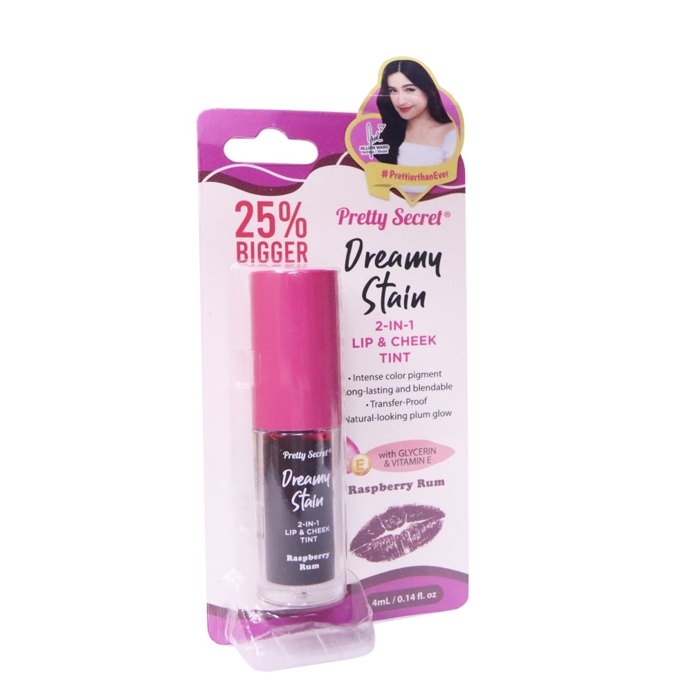 2-in-1 Lip & Cheek Tint - Raspberry Rum 4ml