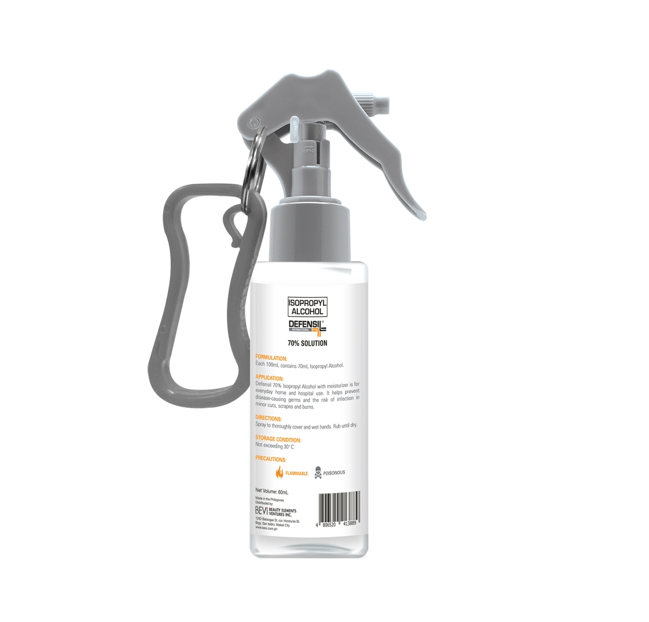 DEFENSIL Isopropyl Alcohol Spray 60ml