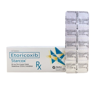 STARCOX Starcox Etoricoxib 90mg Film-Coated Tablet (sold per piece) [PRESCRIPTION REQUIRED]