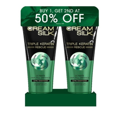 CREAMSILK CREAMSILK Triple Keratin Rescue Hairfall Defiance Conditioner 170ml Bundle