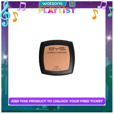 BYS BYS Compact Powder 2 Layer With Sponge Dark