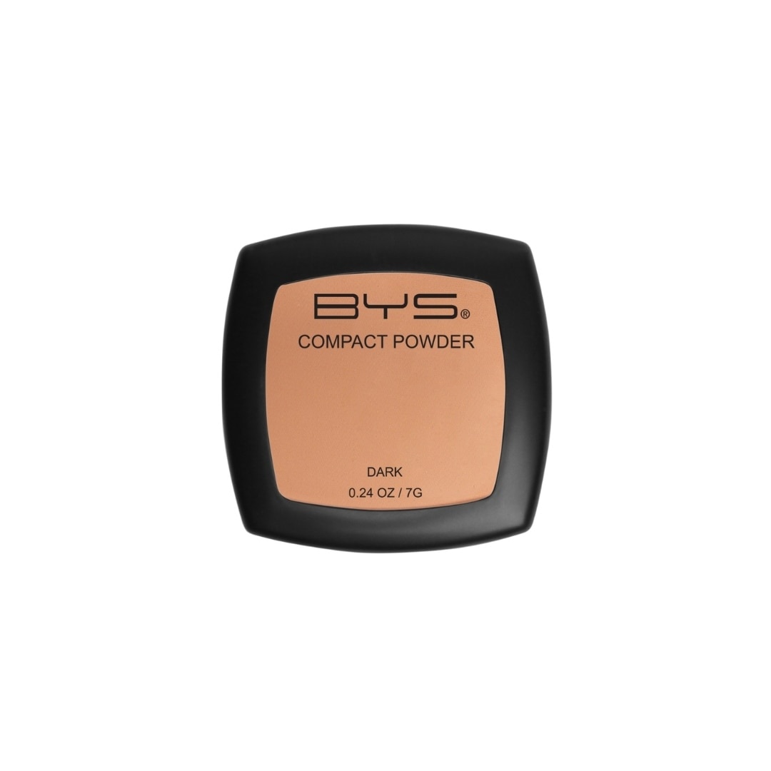 BYS Compact Powder 2 Layer With Sponge Dark