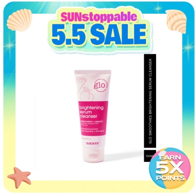 QUICKFX - Glo Smoothies Watermelon & Peach Brightening Serum Cleanser 100mlÿ