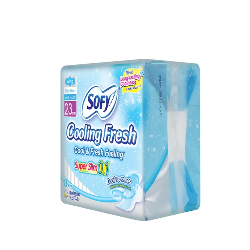 SOFY Cooling Fresh Slim Wing 23 cm - 8 pads