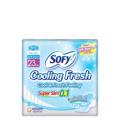 SOFY SOFY Cooling Fresh Slim Wing 23 cm - 8 pads