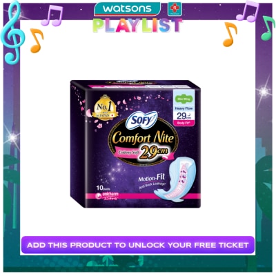 SOFY SOFY Comfort Nite Slim Wing 29 cm 10 pads