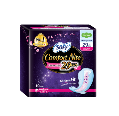 SOFY SOFY Comfort Nite Slim Wing 29 cm 10 pads