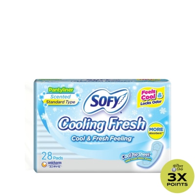 SOFY SOFY Cooling Fresh Pantyliner (Regular) 15.5cm - 28 pads