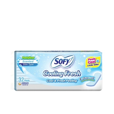 SOFY SOFY Cooling Fresh Pantyliner (Thin) 14 cm - 32 pads