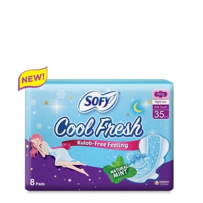 SOFY SOFY Cool Fresh Night Wing 35 cm - 8 pads