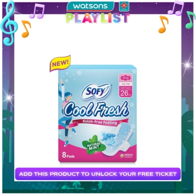SOFY SOFY Cool Fresh Wing 26 cm - 8 pads