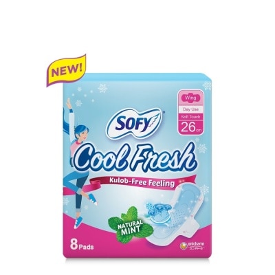 SOFY SOFY Cool Fresh Wing 26 cm - 8 pads