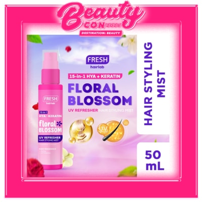 FRESH 15 in 1 Hya+Keratin Floral Blossom UV Refresher Hair Styling Mist 50mL