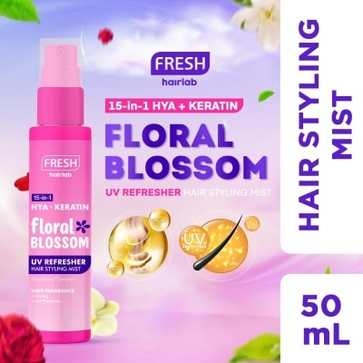 FRESH 15 in 1 Hya+Keratin Floral Blossom UV Refresher Hair Styling Mist 50mL