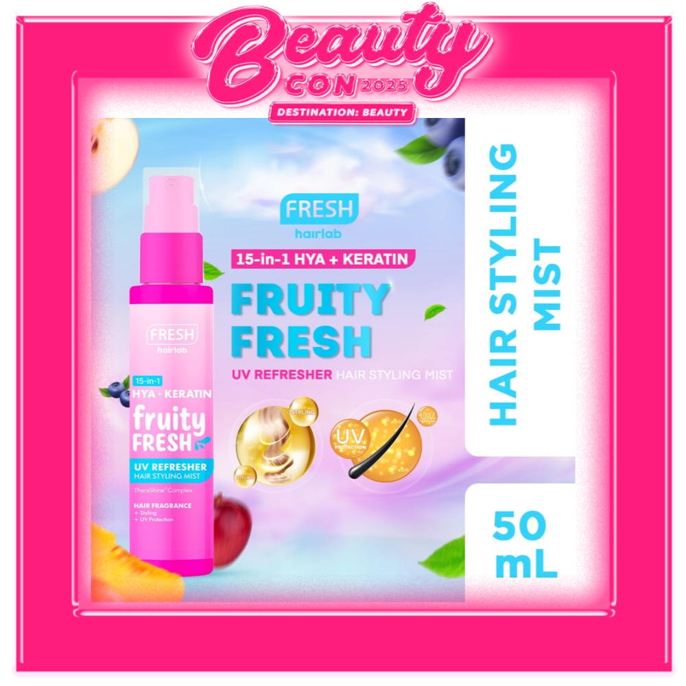 15 in 1 Hya+Keratin Fruity Fresh UV Refresher Hair Styling Mist 50mL