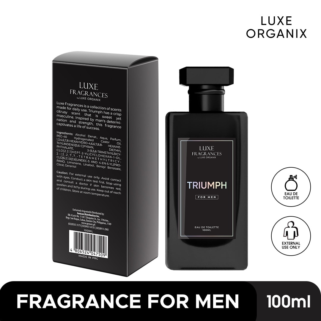 LUXE ORGANIX Fragrances Triumph for Men Eau de Toilette 100ml