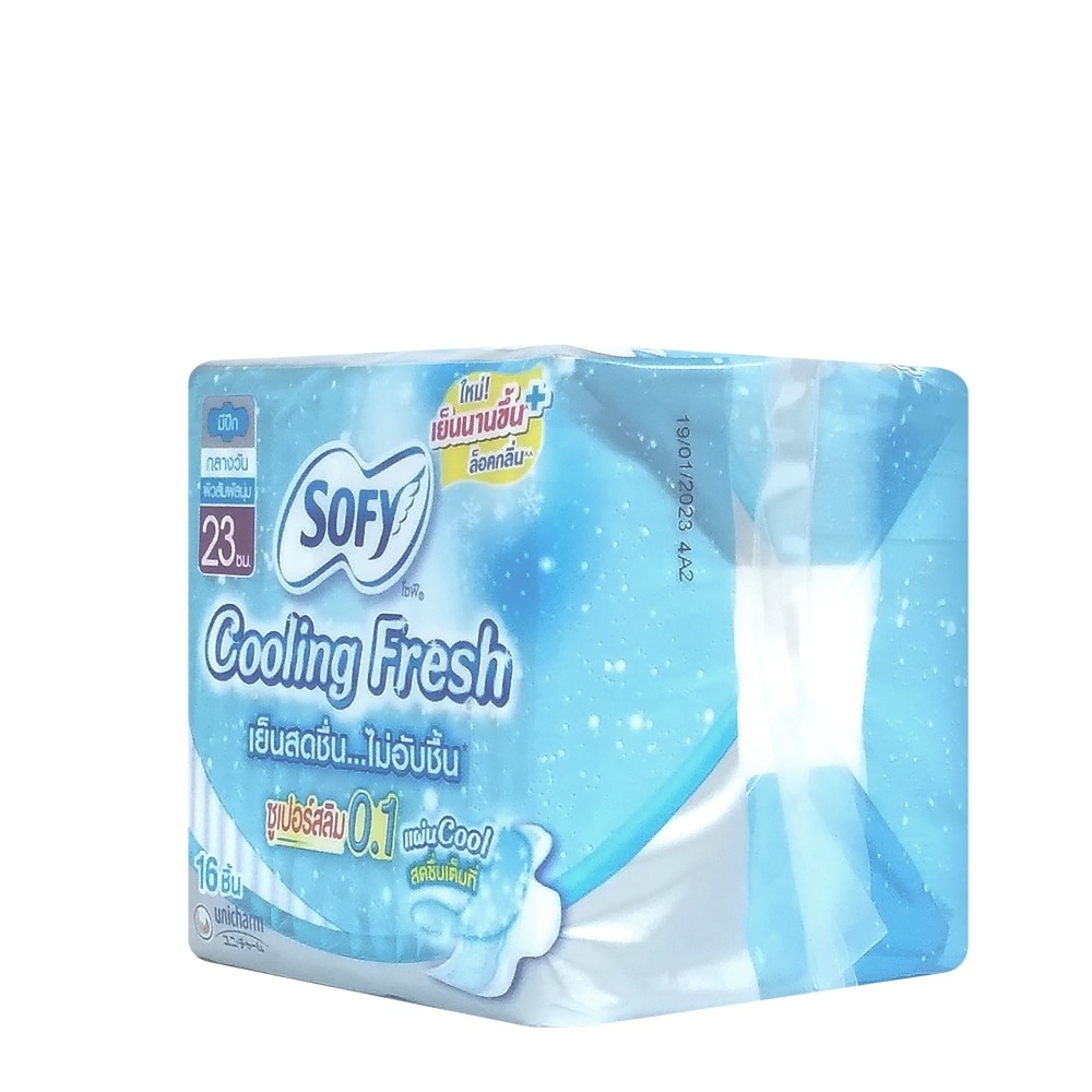 SOFY Cooling Fresh Slim Wing 23 cm - 16 pads