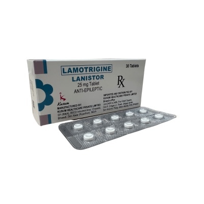 LANISTOR Lamotrigine 25 mg Tablet Anti-Epileptic (sold per piece) [PRESCRIPTION REQUIRED]