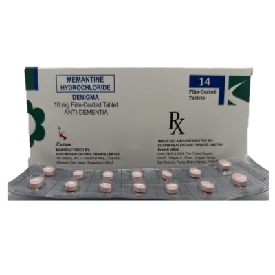 DENIGMA Memantine Hydrocloride 10 mg Film-coated Tablet Anti-Dementia (sold per piece) [PRESCRIPTION REQUIRED]
