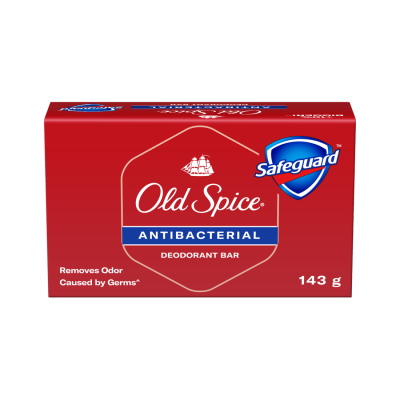 OLD SPICE OLD SPICE Antibacterial Deodorant Bar With Power Of Safeguard 143g