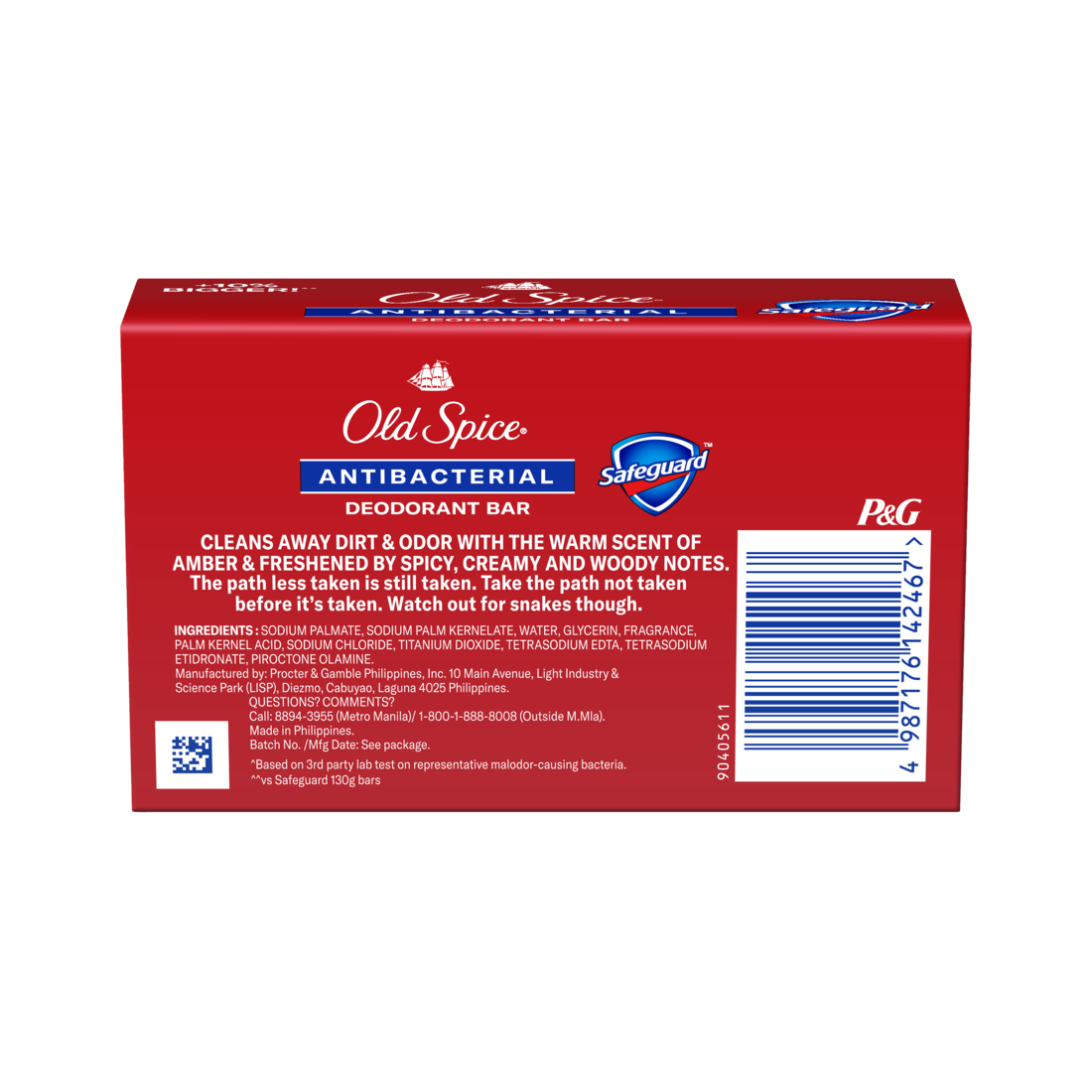 OLD SPICE Antibacterial Deodorant Bar With Power Of Safeguard 143g