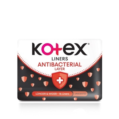 KOTEX KOTEX Antibac Longer + Wider Antibac Liners 16s