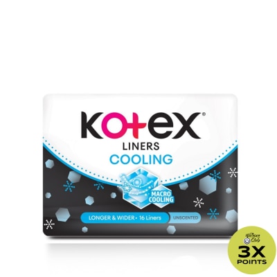 KOTEX KOTEX Cooling Longer + Wider Liners 16s