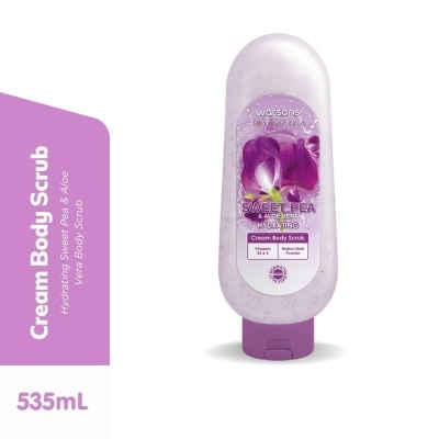 WATSONS WATSONS LOVE MY SKIN Sweet Pea & Aloe Vera Hydrating Cream Body Scrub 535ml