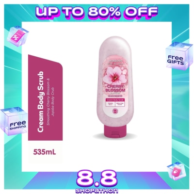 WATSONS WATSONS LOVE MY SKIN Cherry Blossom & Jojoba Smoothing Cream Body Scrub 535ml